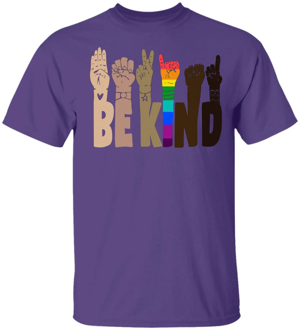 Be Kind Rainbow Sign Language Shirt LGBT Pride Gifts - Image 13