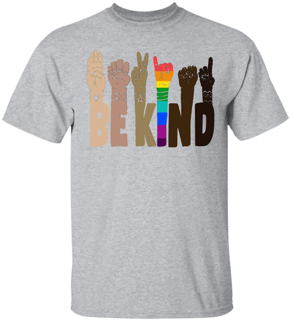 Be Kind Rainbow Sign Language Shirt LGBT Pride Gifts - Image 15