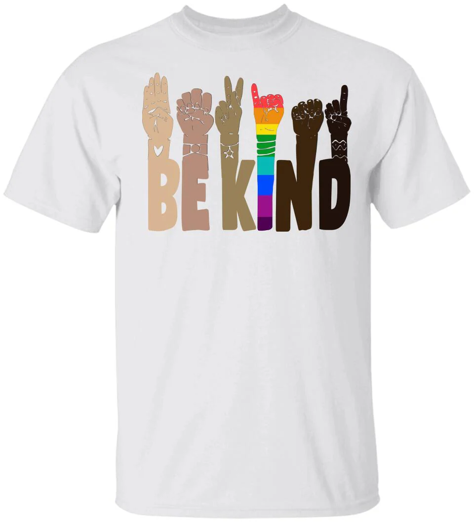 Be Kind Rainbow Sign Language Shirt LGBT Pride Gifts - Image 17