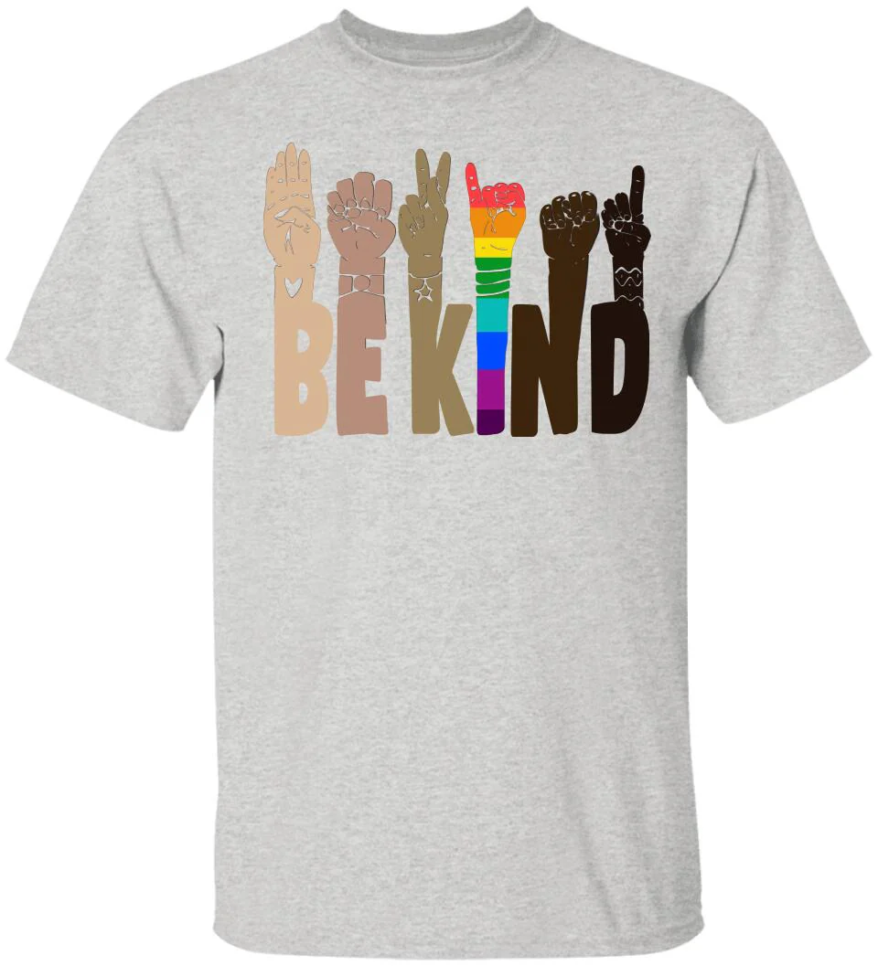 Be Kind Rainbow Sign Language Shirt LGBT Pride Gifts - Image 3