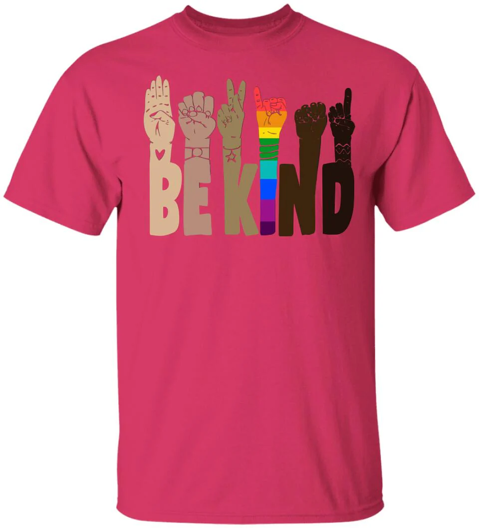 Be Kind Rainbow Sign Language Shirt LGBT Pride Gifts - Image 6
