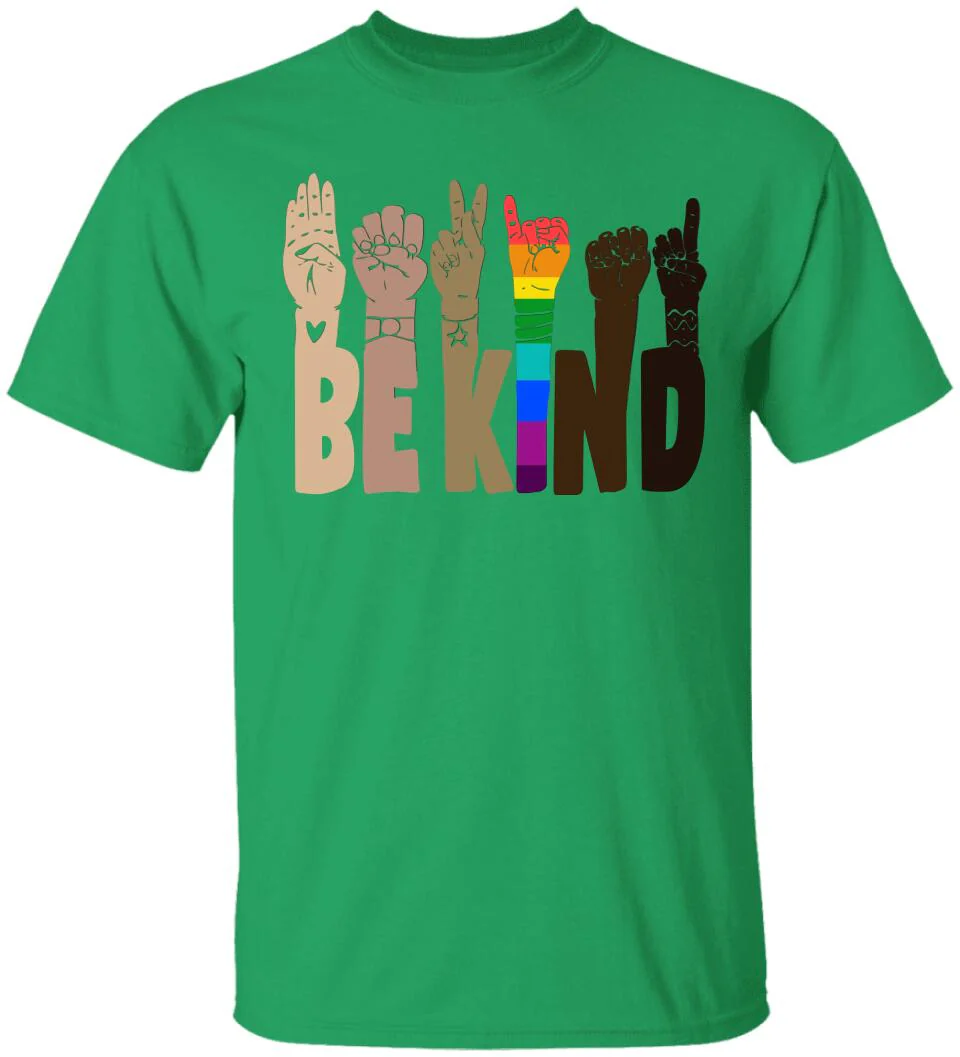 Be Kind Rainbow Sign Language Shirt LGBT Pride Gifts - Image 7