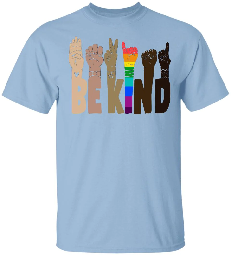 Be Kind Rainbow Sign Language Shirt LGBT Pride Gifts - Image 8