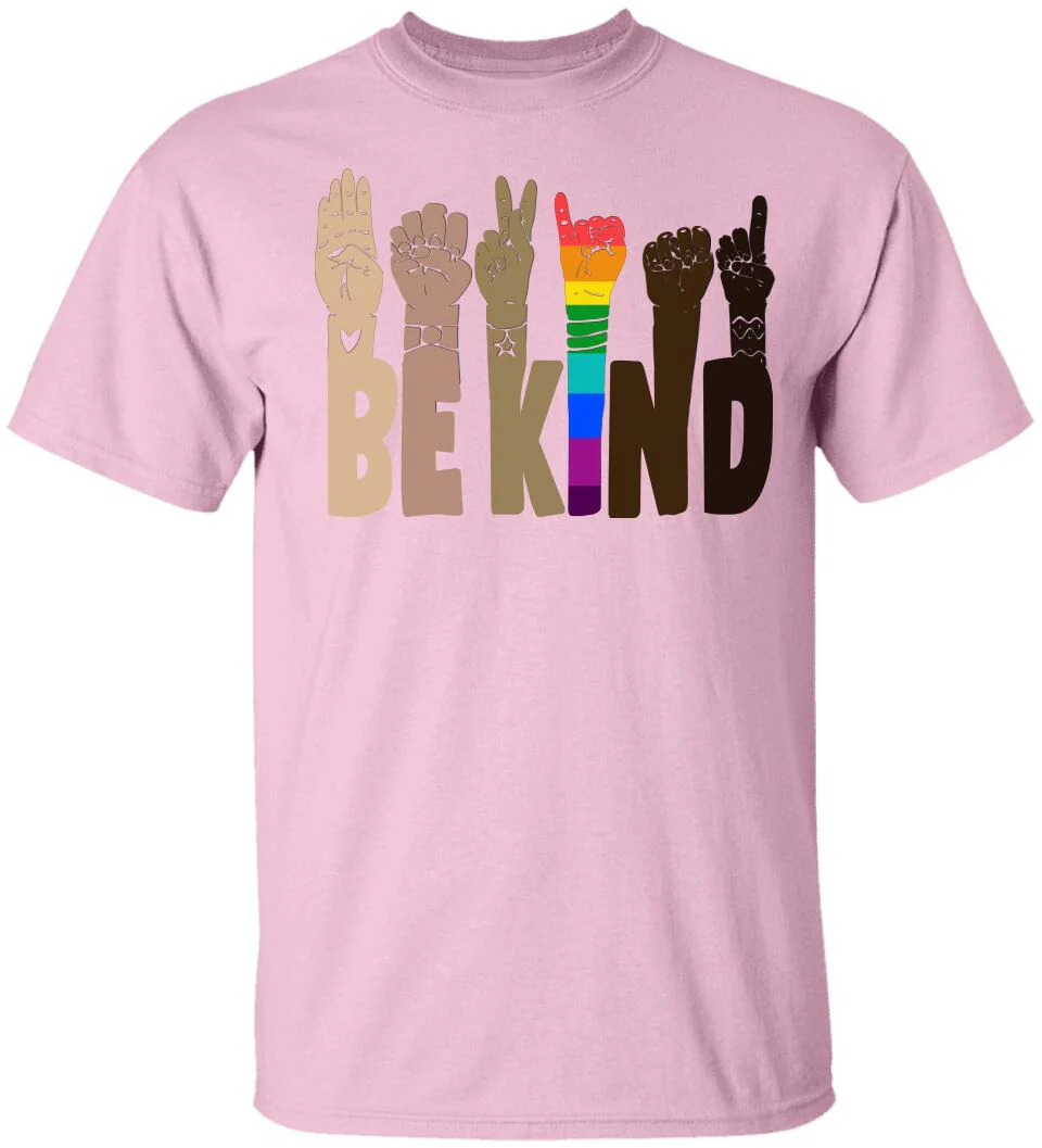 Be Kind Rainbow Sign Language Shirt LGBT Pride Gifts - Image 9