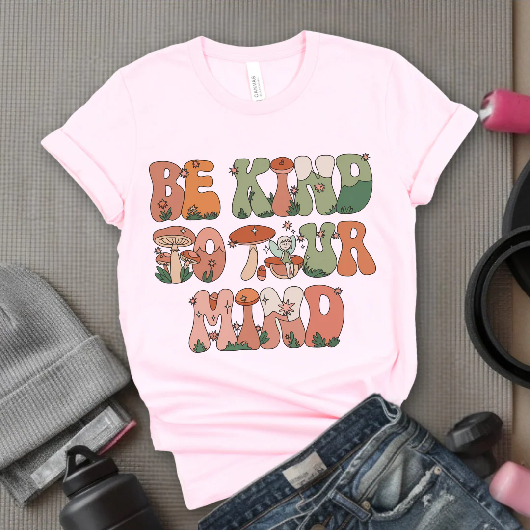 Be Kind to Your Mind - Mental Health Shirt - Positive Sayings Tee - Self Love Shirt - Inspirational Tshirt - Bella Canvas 3001 - Image 4