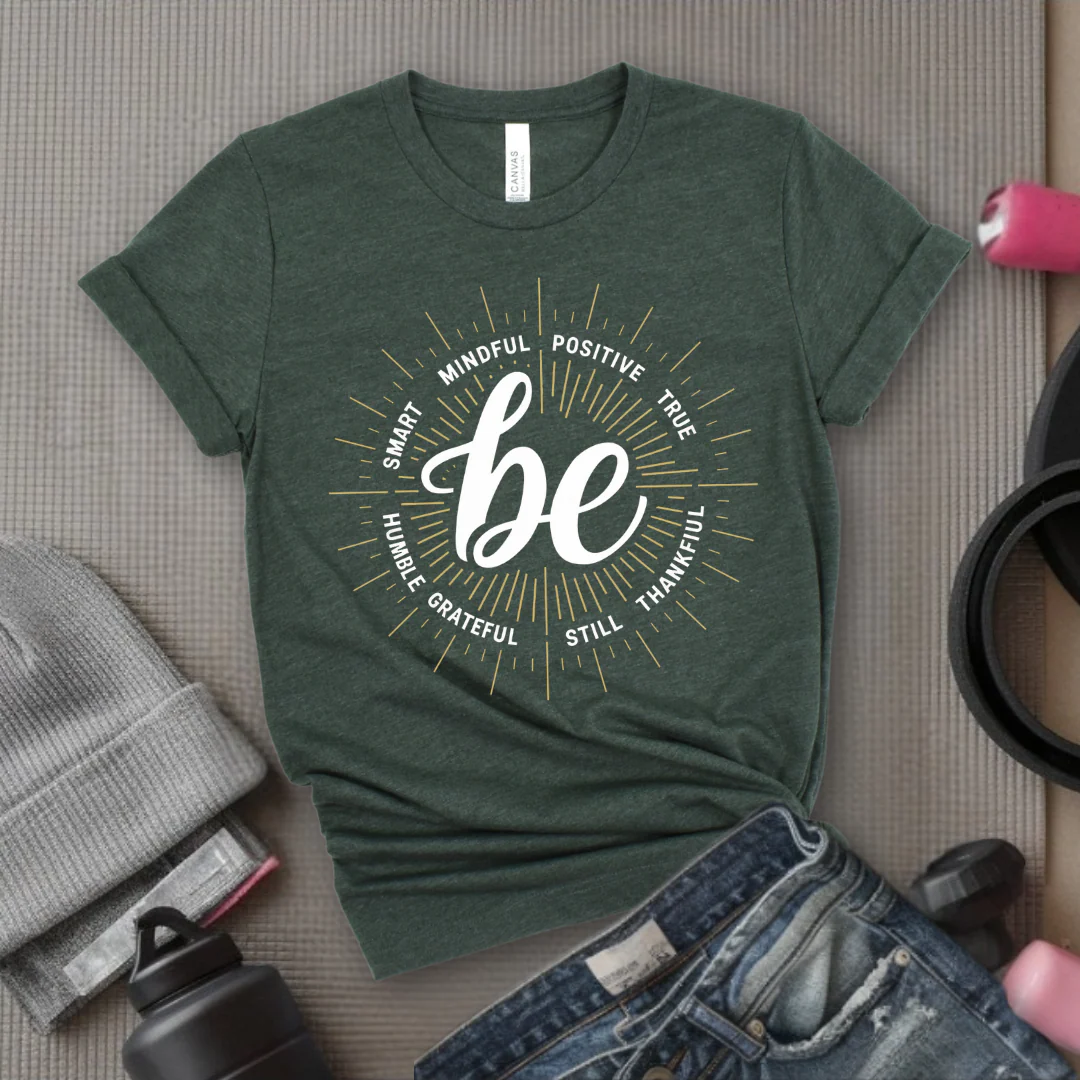 Be Smart Humble Postive Words - Feminist T-Shirt - Women Empowerment Tee - Unisex Shirt - Bella Canvas 3001 - Image 3