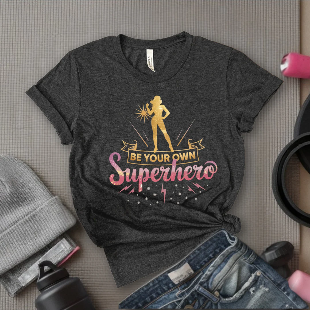 Be Your Own Superhero - Women Empowerment Tee - Gift for Her - Bella Canvas 3001 - Image 7
