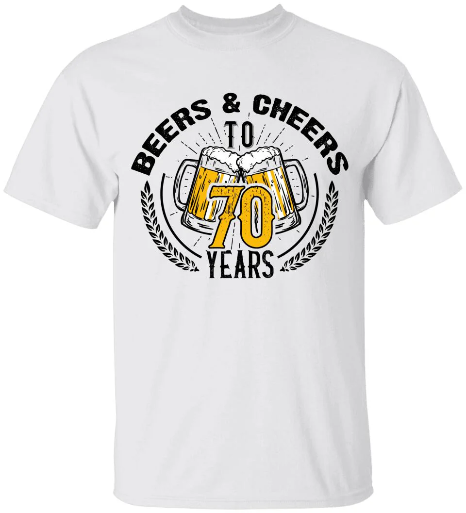 Beer and Cheer to 70 Years T-Shirt - Image 16