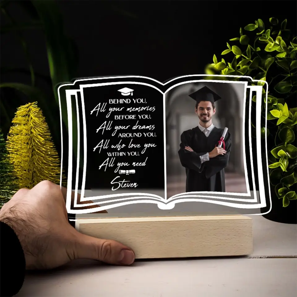 Behind You All Your Memories Graduation Personalized Led Light - Image 5