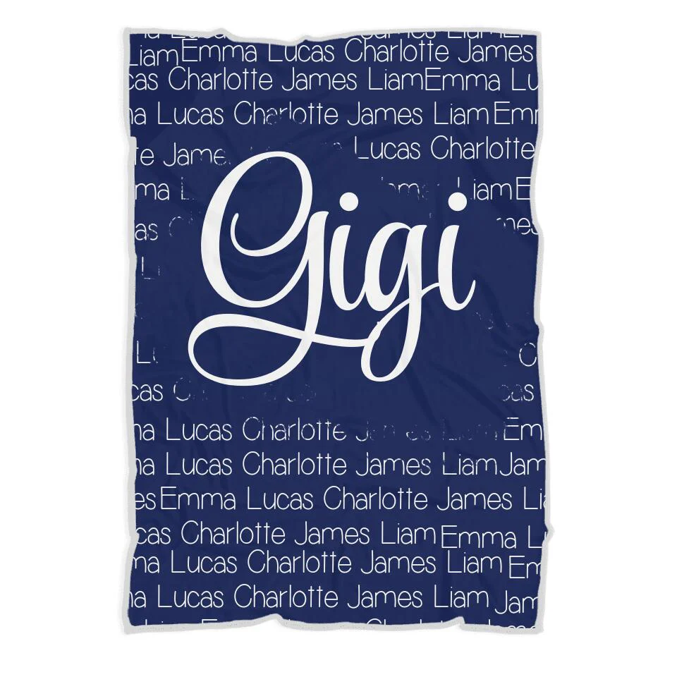 Best Birthday Gifts for Mom/ Grandma/Gigi/ Nana - Personalized Fleece Blanket for Family - 208IHNBNBL557 - Image 5