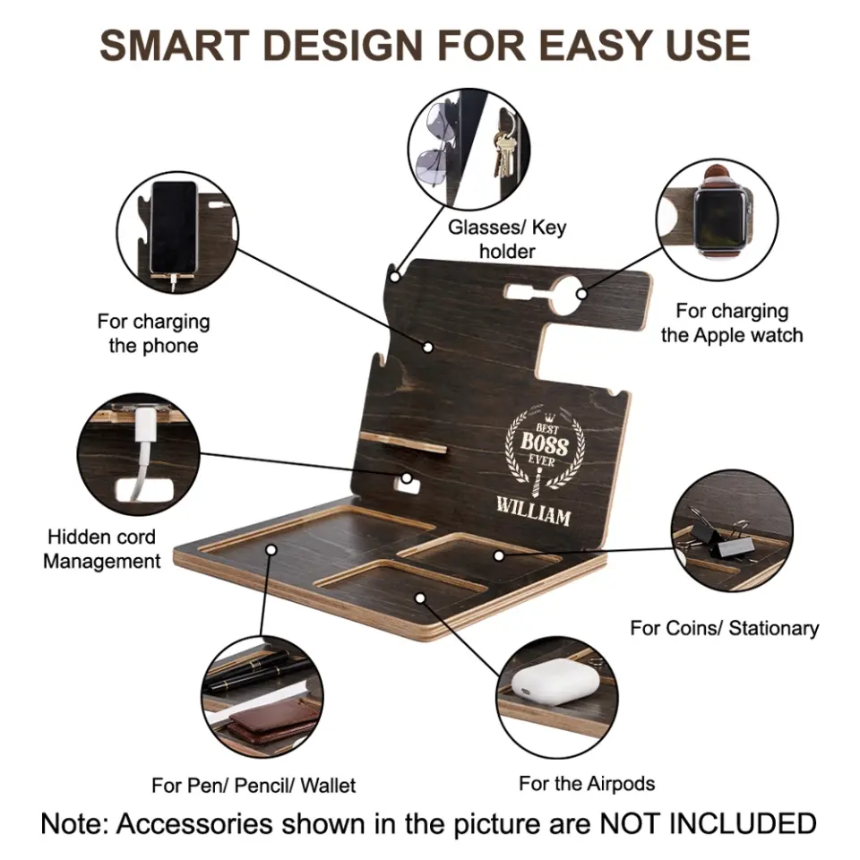 Best Boss Ever New Style Personalized Dock Station Gift For Boss - Image 7
