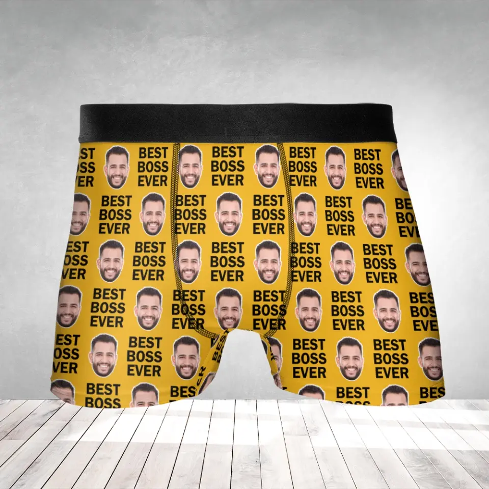 Best Boss Ever Personalized Men’s Boxer Briefs - Image 5
