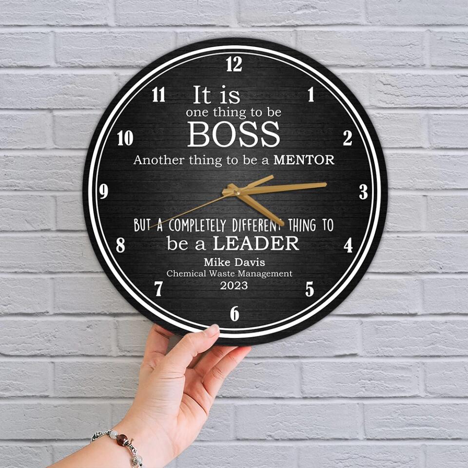 Best Boss Gifts - Personalized Wall Clock - Customised Gifts for Boss on Boss Day, Promotion Day, Birthday, Christmas - Image 7