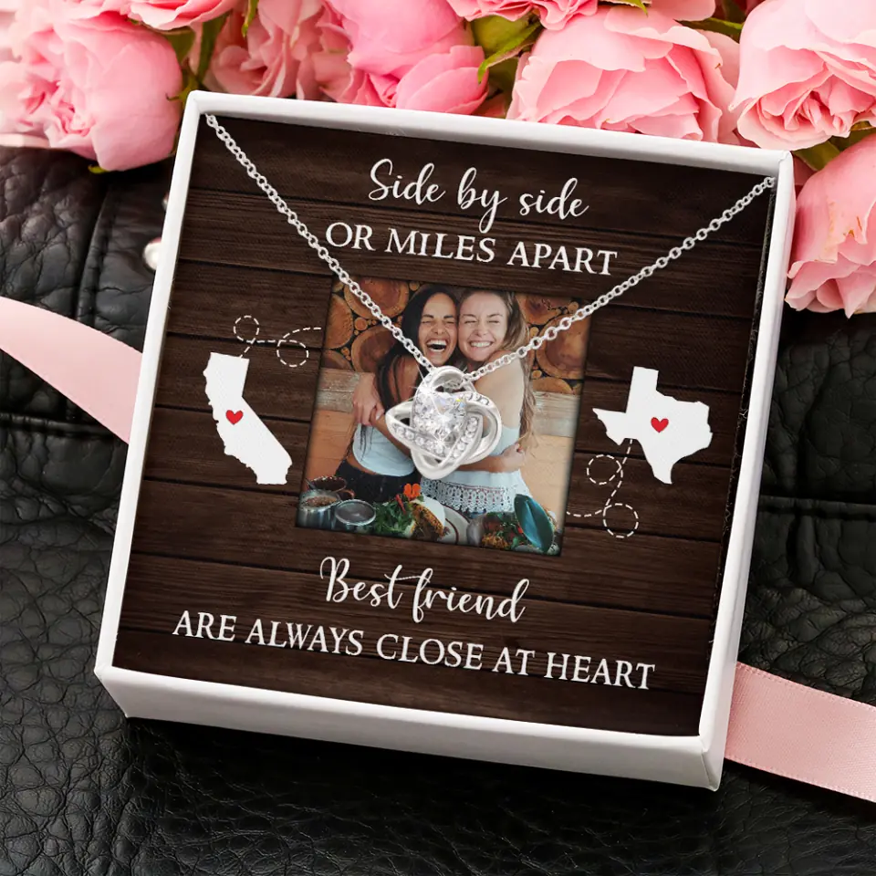 Best Friends Are Always Close At Heart Personalized Necklace