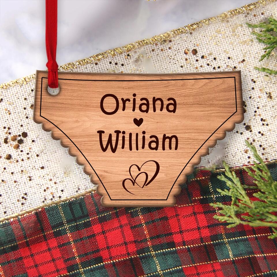 Best Friends Are Like Big Knickers - Personalized Wood Ornament - Christmas Gift for BFF, Bestie - Image 4
