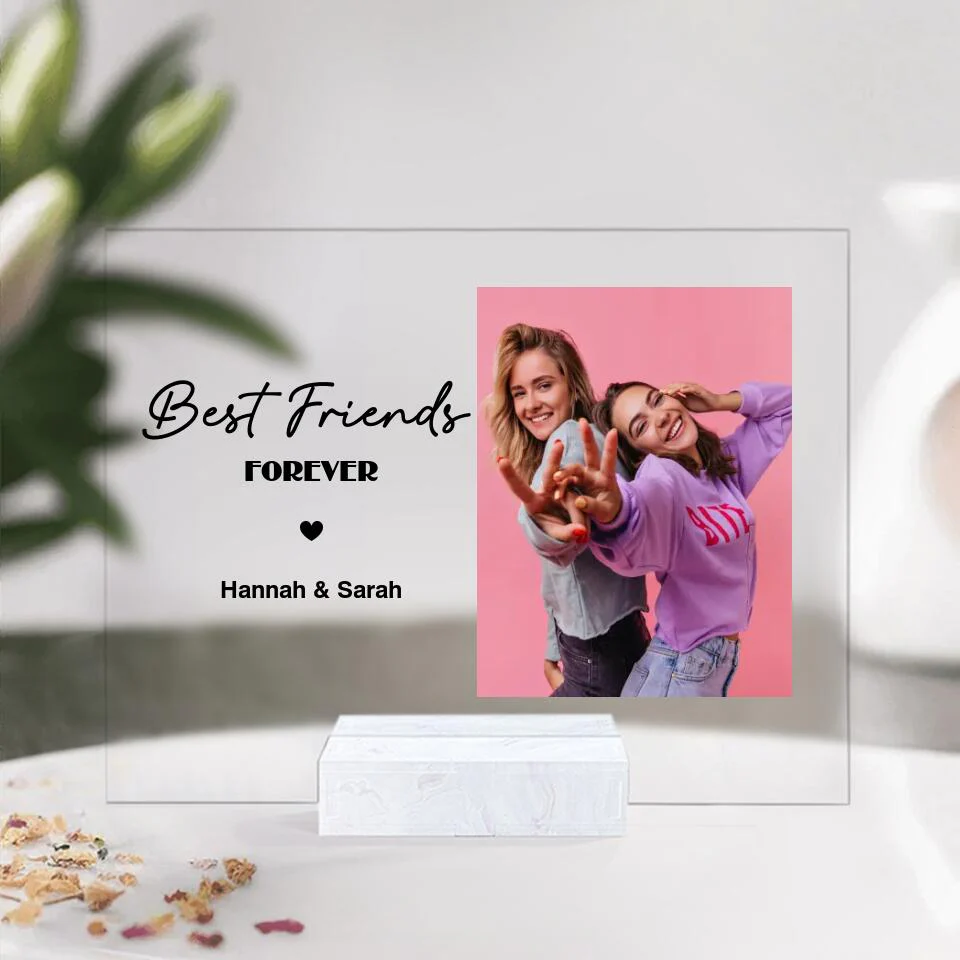 Best Friends Forever Custom Acrylic Plaque Gift For Friends - Image 3