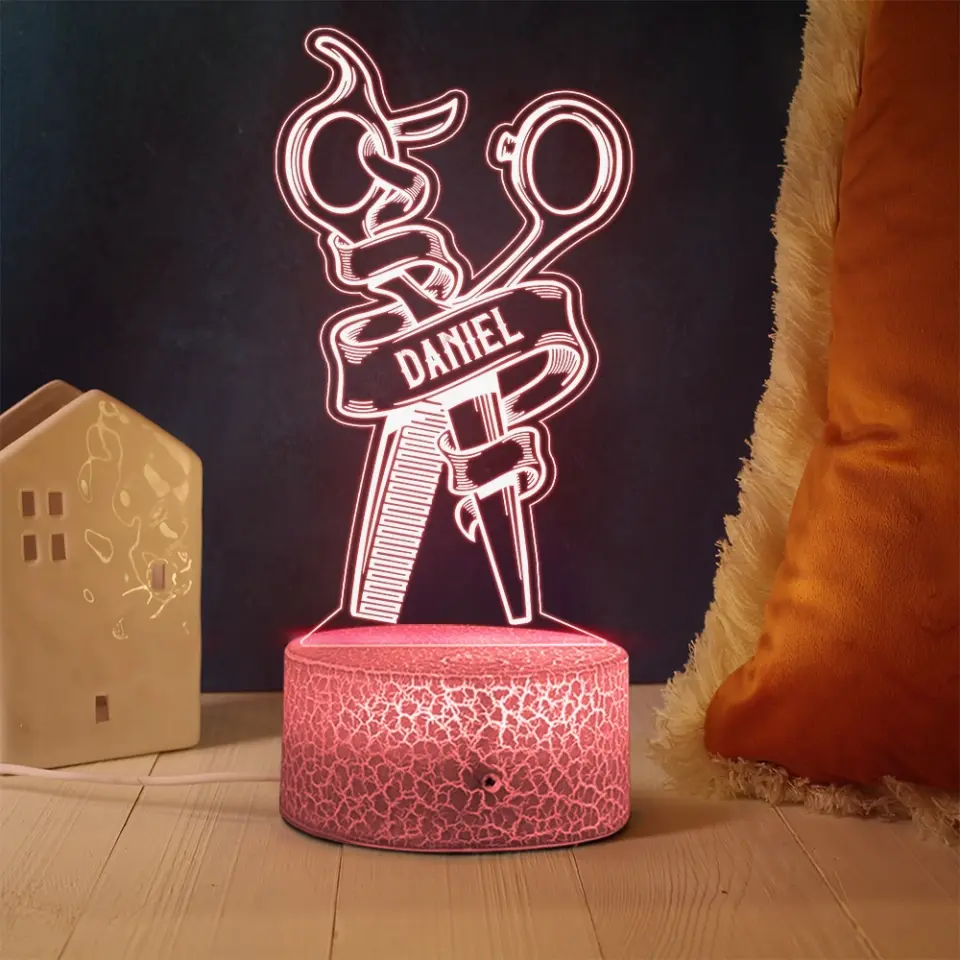 Best Hairstylist, Personalized Led Light, Birthday Gift | 312IHPBNLL072 - Image 5