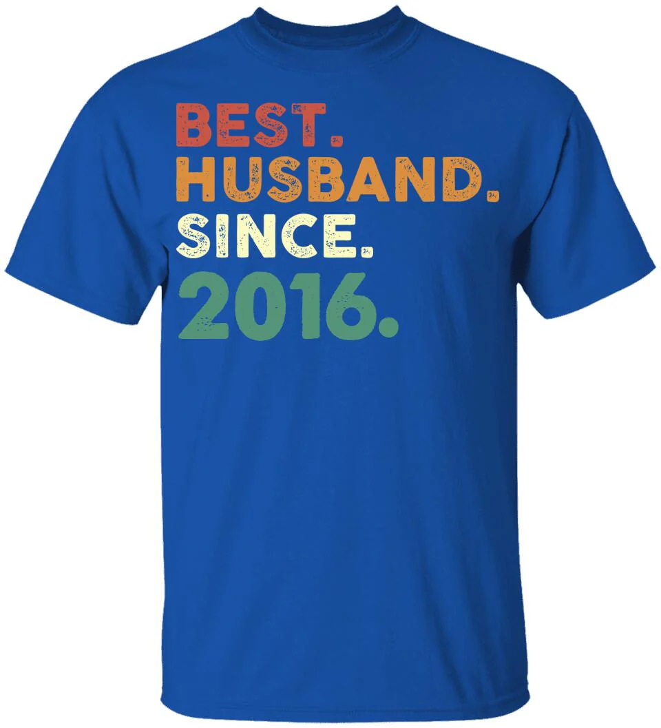 Best Husband Since - Personalized Anniversary Tshirt - Custom Years - Image 9
