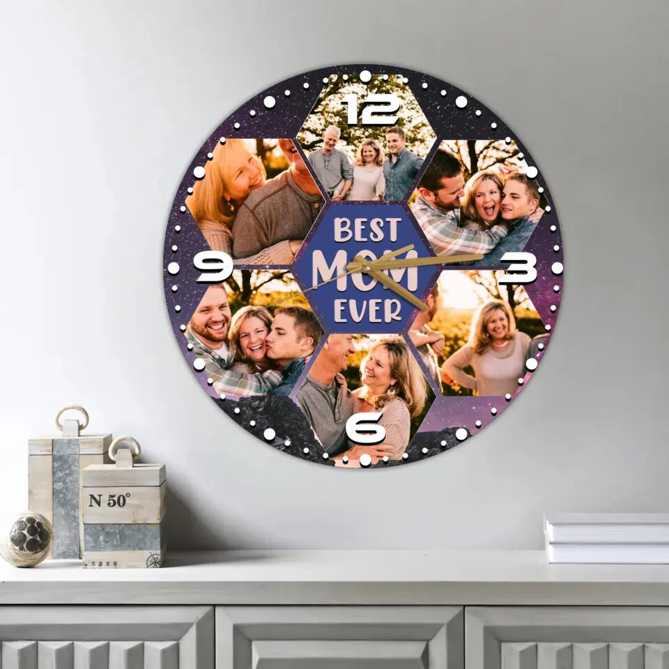 Best Mom Ever Best Dad Ever Custom Wall Clock Anniversary Gift For Parents - Image 4