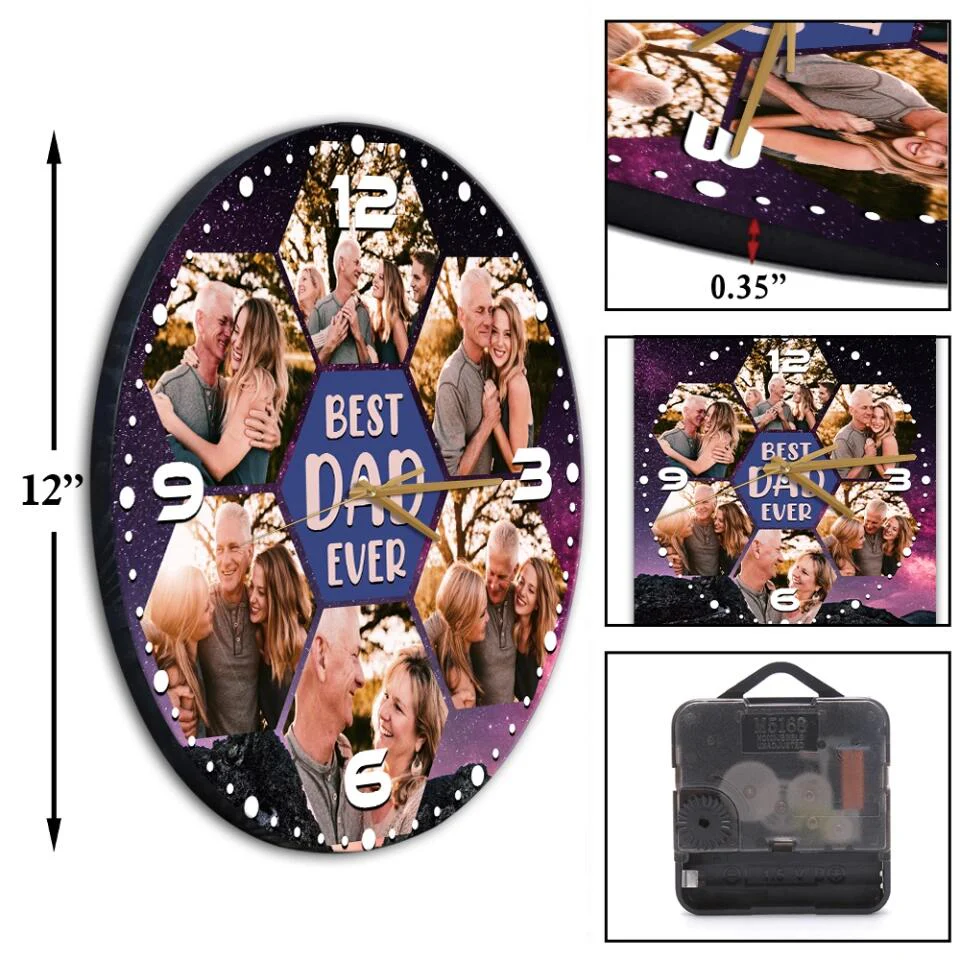 Best Mom Ever Best Dad Ever Custom Wall Clock Anniversary Gift For Parents - Image 7