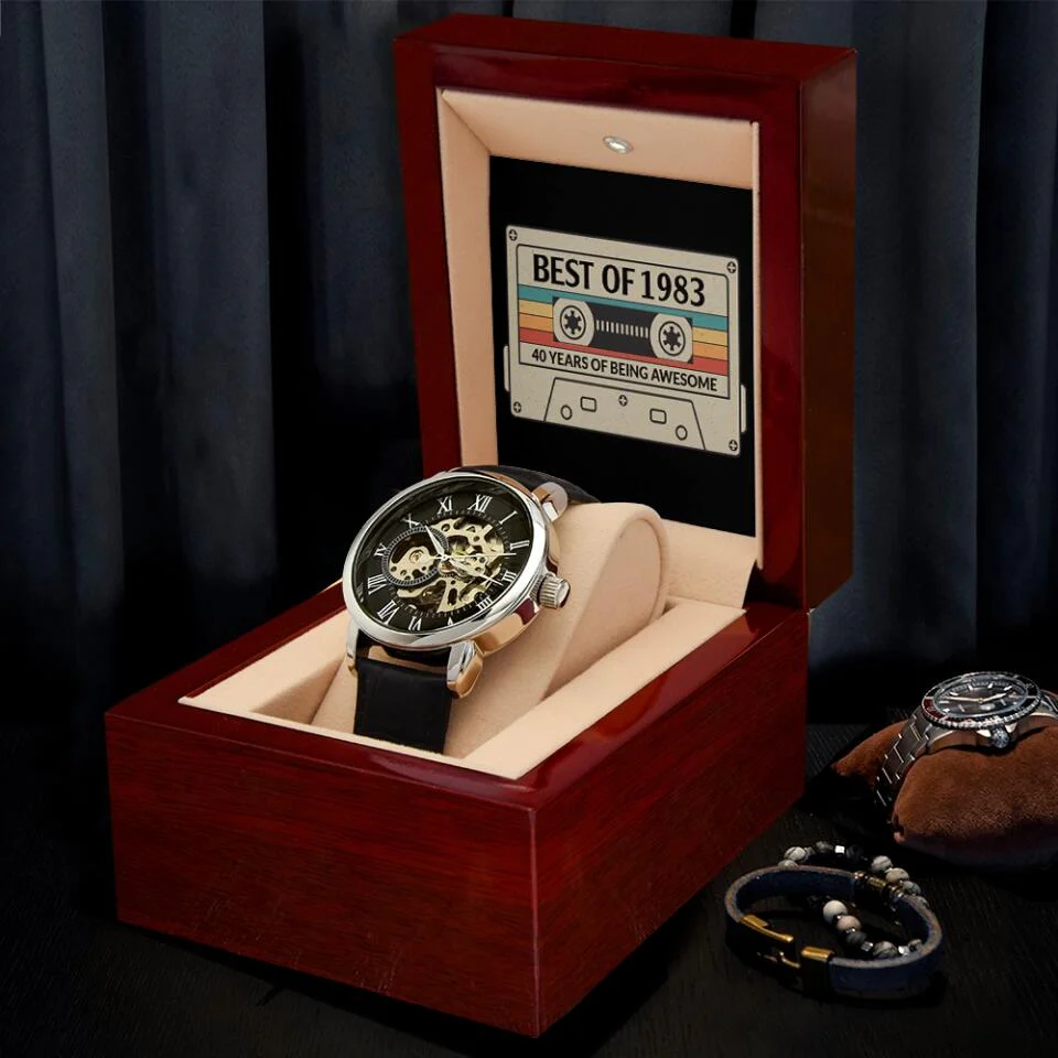 Best Of Year Recorded Many Years Of Being Awesome - Personalized Men's Watch - Best Gift For Men For Him For Husband On Anniversary - Best Birthday's Gift - 301ICNNPWA043 - Image 10