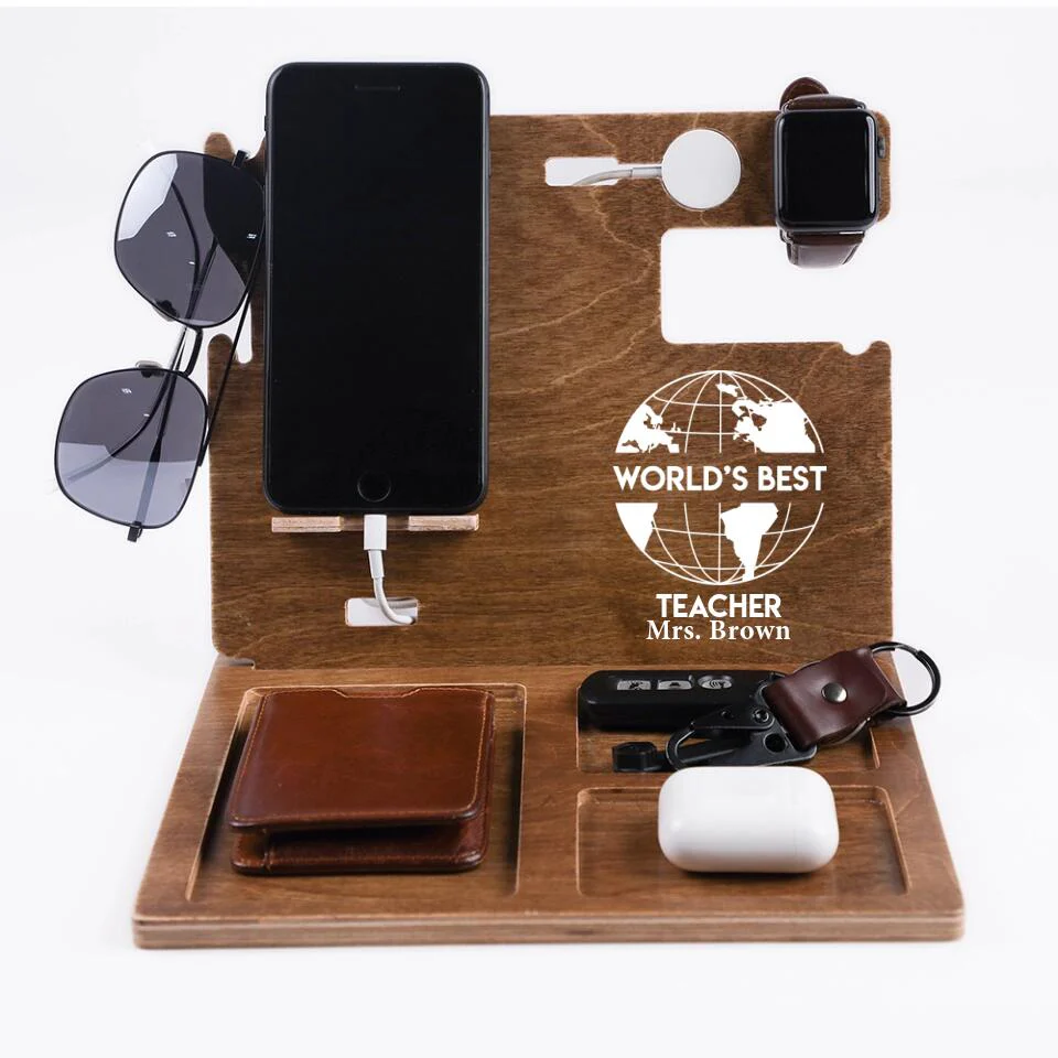 World's Best Teacher/Professor Personalized Dock Station - Image 2