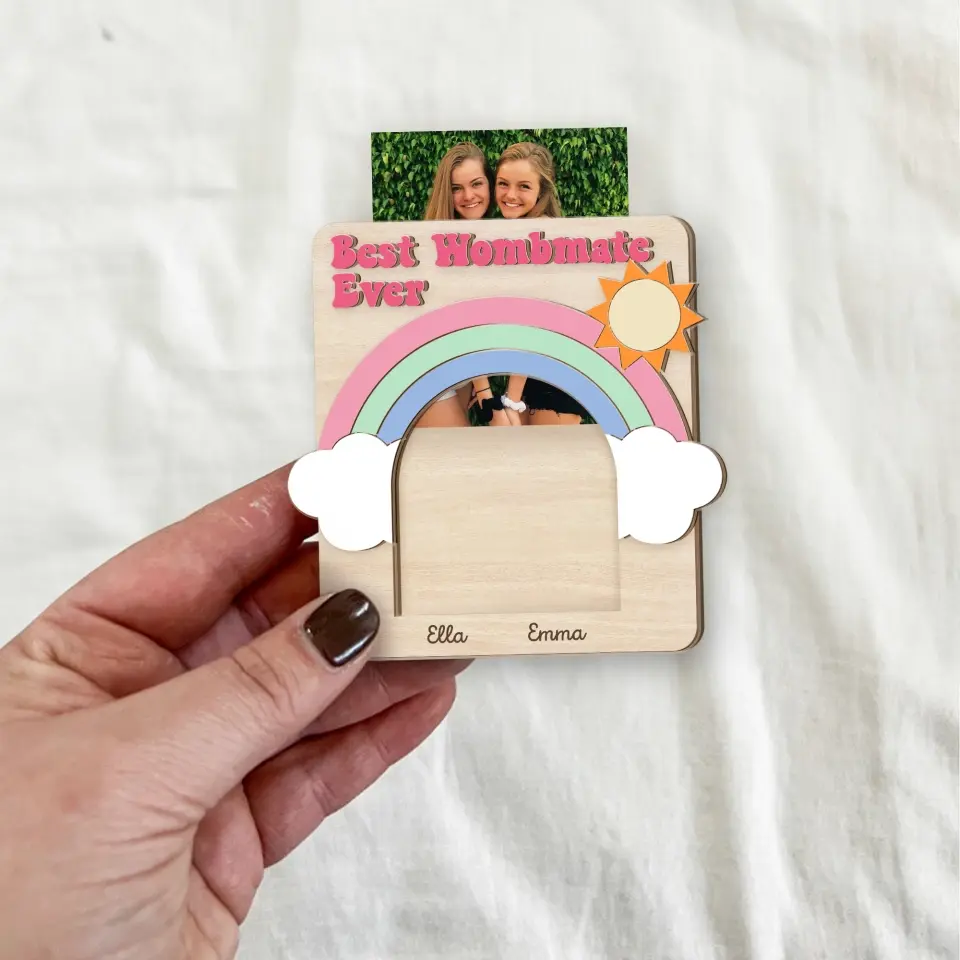 Best Wombmate Ever Twin Adult Birthday Graduation Gift Fridget Photo Magnet - Image 5
