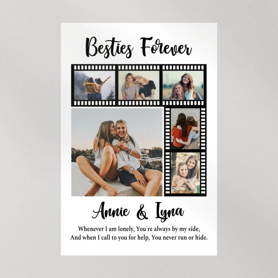 Besties Forever Custom Canvas Poster Anniversary Gift For Friends - Image 9