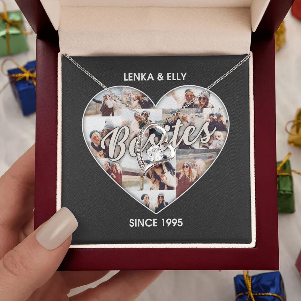 Besties Picture Collage Custom Necklace Friendship Anniversary Gift - Image 15