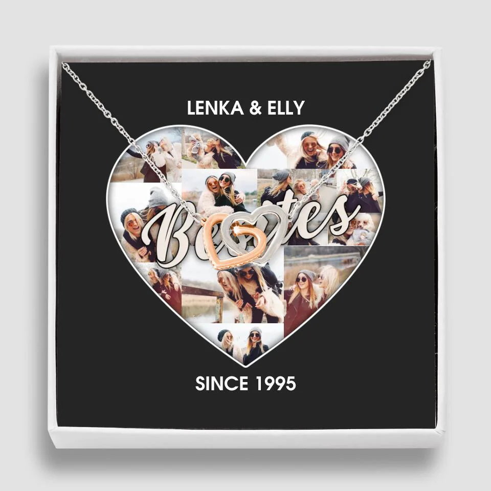 Besties Picture Collage Custom Necklace Friendship Anniversary Gift - Image 51