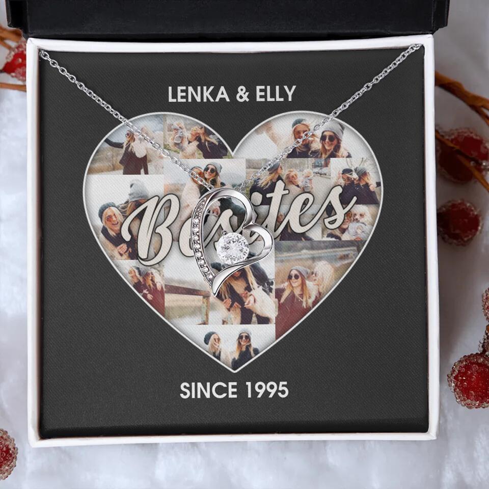 Besties Picture Collage Custom Necklace Friendship Anniversary Gift - Image 7