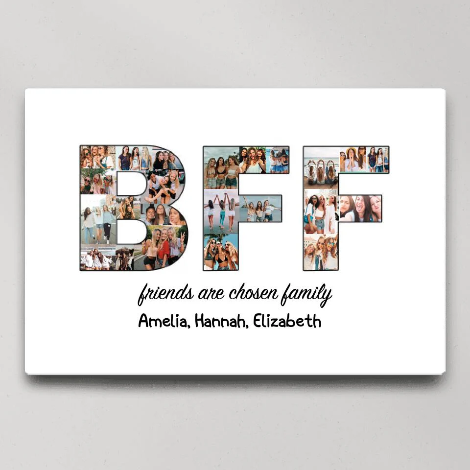 BFF Friends Are Chosen Family Custom Canvas Poster Gift For Friends - Image 2