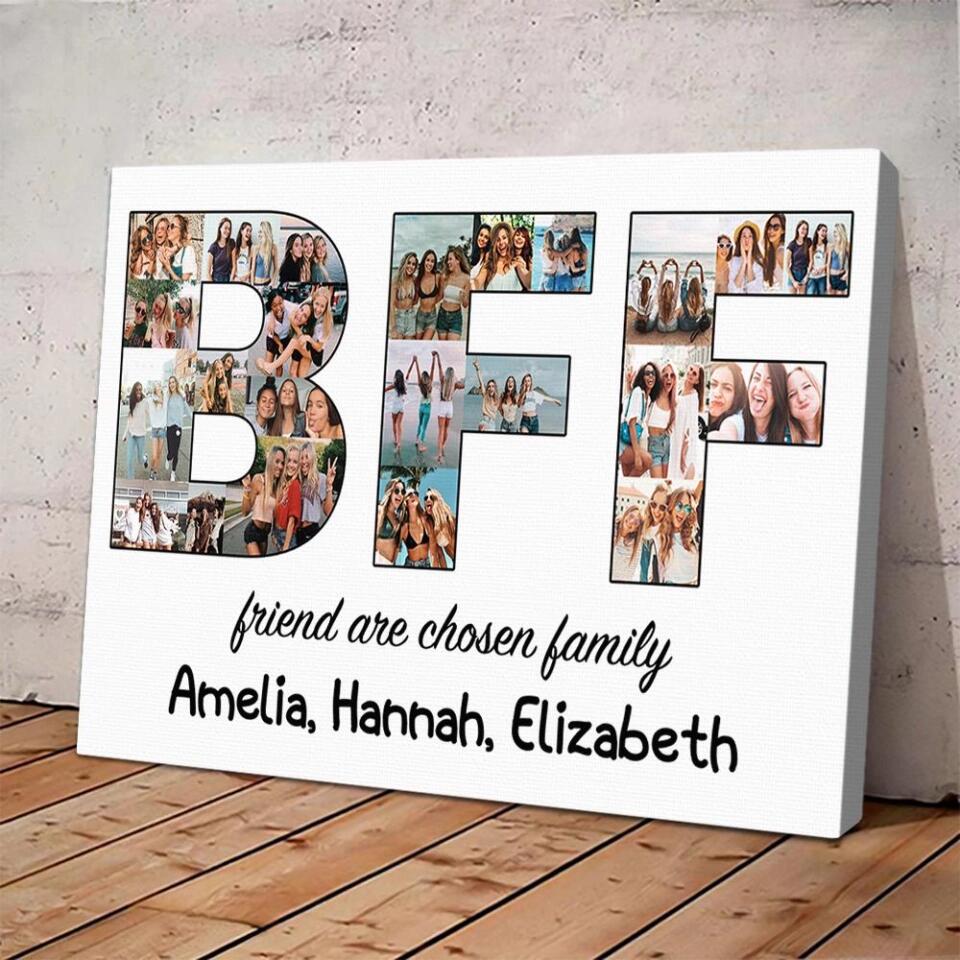 BFF Friends Are Chosen Family Custom Canvas Poster Gift For Friends - Image 9
