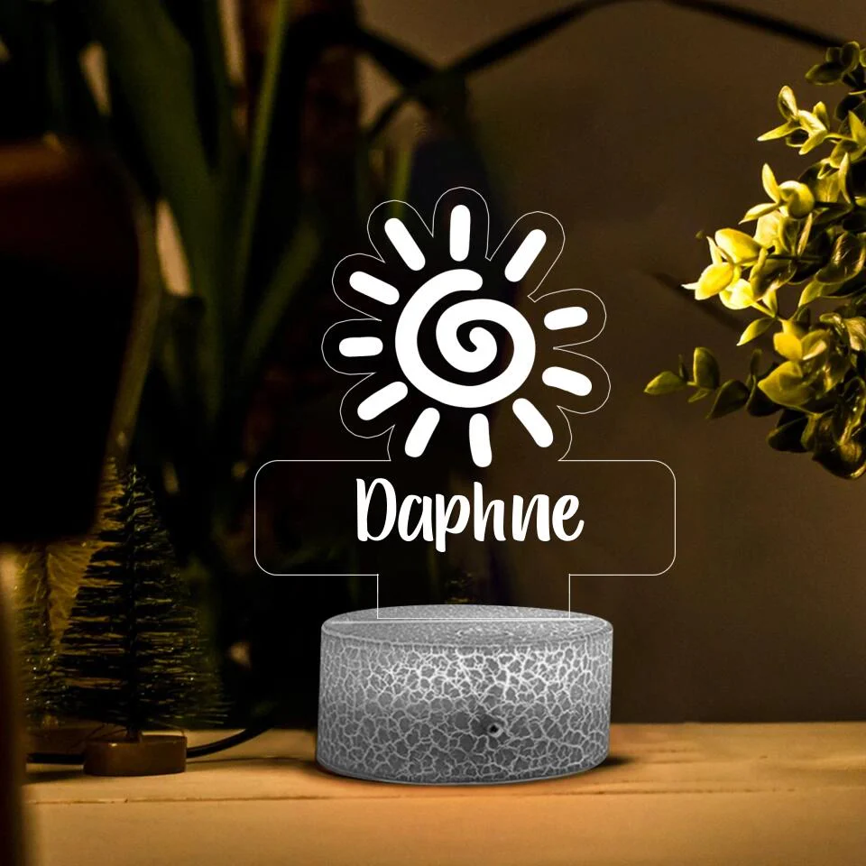 Birthday Gift Idea for Daughter - Personalized Shape 3D Led Light
