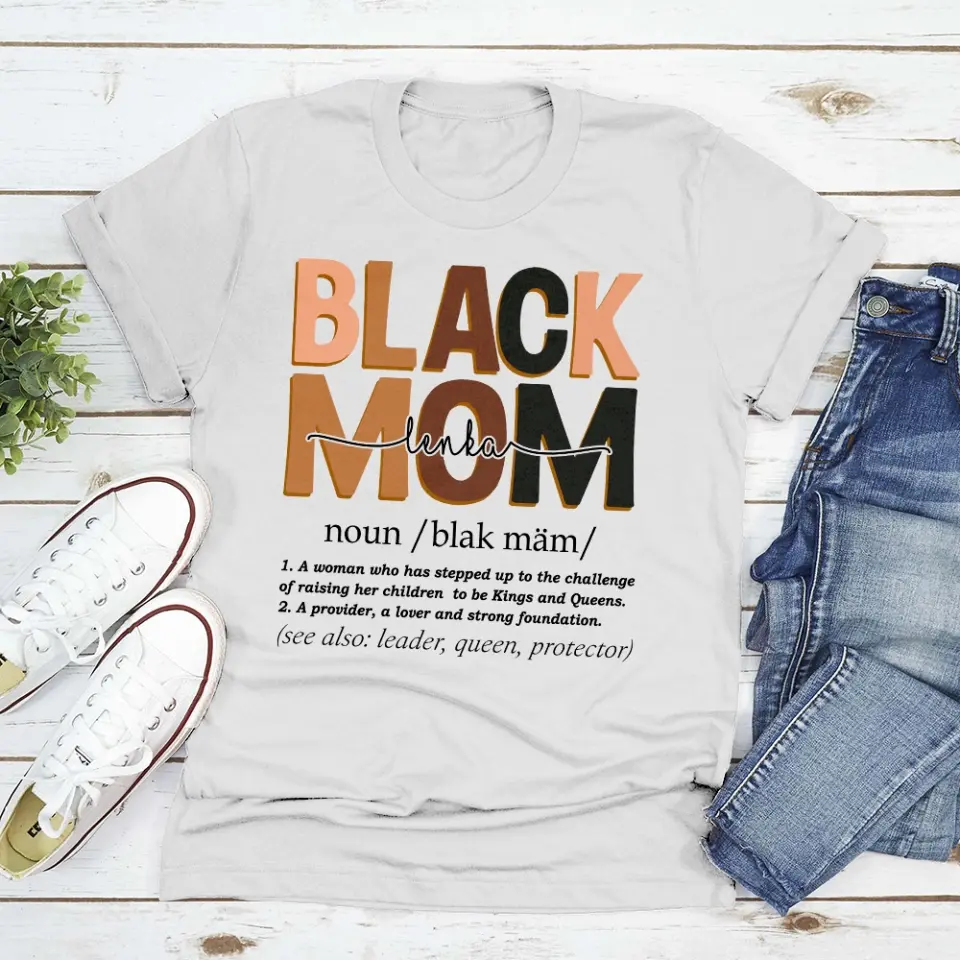 Black Mom Leader Queen Protector Custom Shirt - Image 4