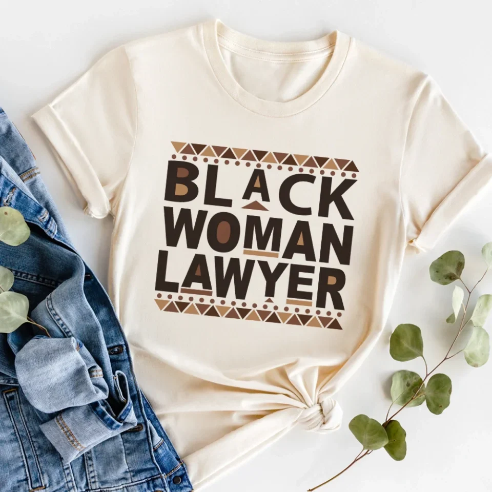 Black Woman Lawyer - Standard T-shirt - Gift For Lawyer - Image 6