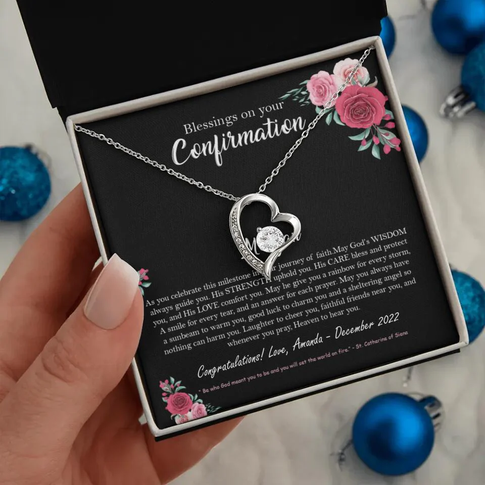 Blessings On Your Confirmation - Personalized Necklace - Gift For Daughter On Anniversaries - Image 11
