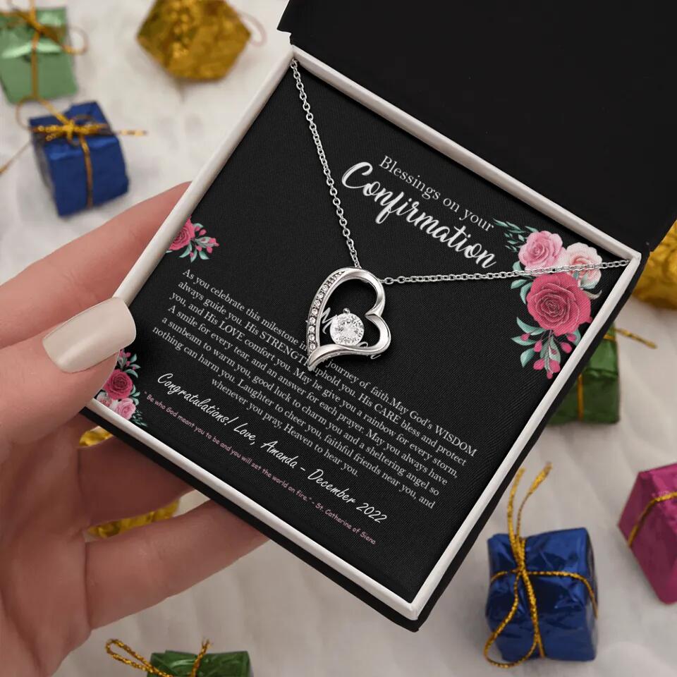 Blessings On Your Confirmation - Personalized Necklace - Gift For Daughter On Anniversaries - Image 12