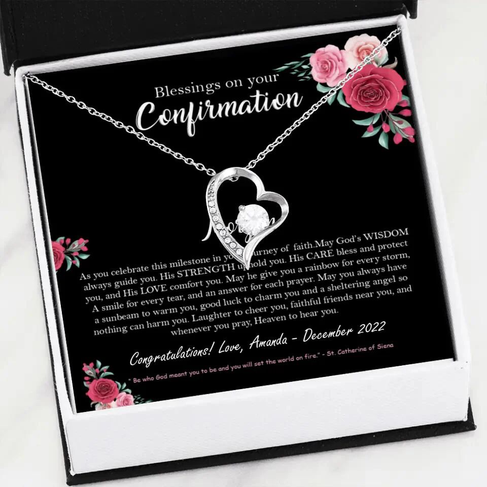 Blessings On Your Confirmation - Personalized Necklace - Gift For Daughter On Anniversaries - Image 16