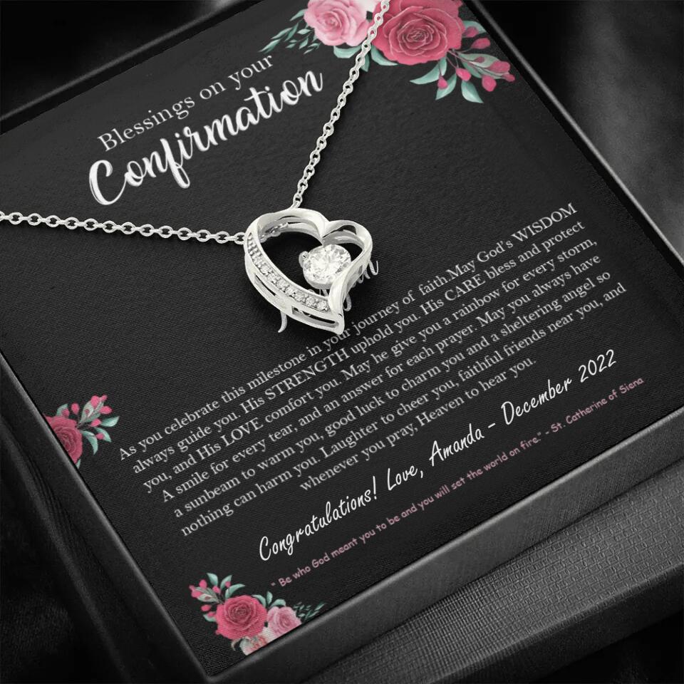 Blessings On Your Confirmation - Personalized Necklace - Gift For Daughter On Anniversaries - Image 17