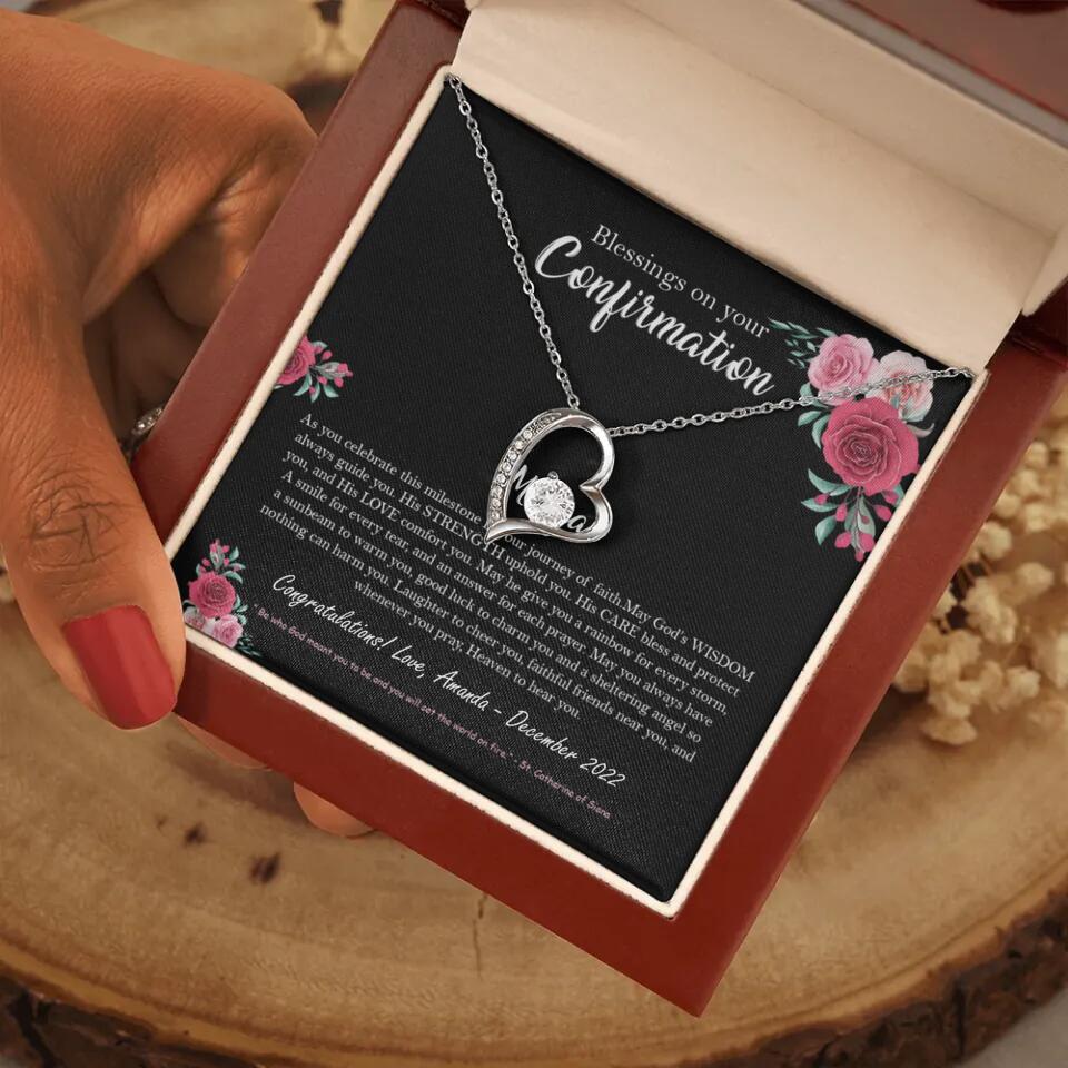 Blessings On Your Confirmation - Personalized Necklace - Gift For Daughter On Anniversaries - Image 18