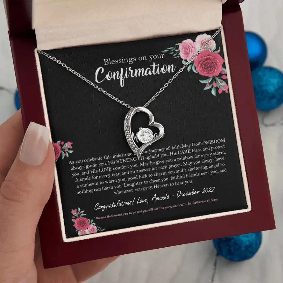 Blessings On Your Confirmation - Personalized Necklace - Gift For Daughter On Anniversaries - Image 19