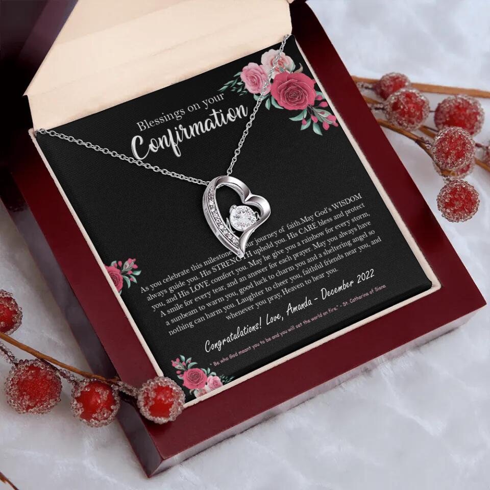 Blessings On Your Confirmation - Personalized Necklace - Gift For Daughter On Anniversaries - Image 22