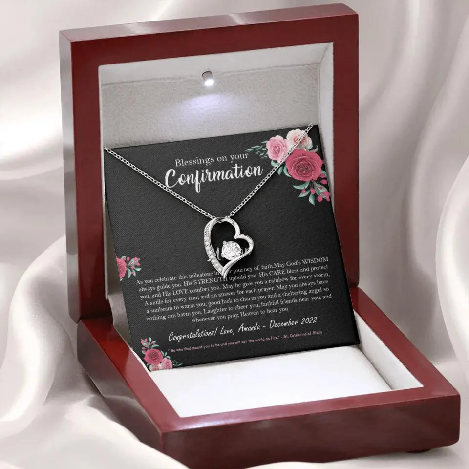 Blessings On Your Confirmation - Personalized Necklace - Gift For Daughter On Anniversaries - Image 23