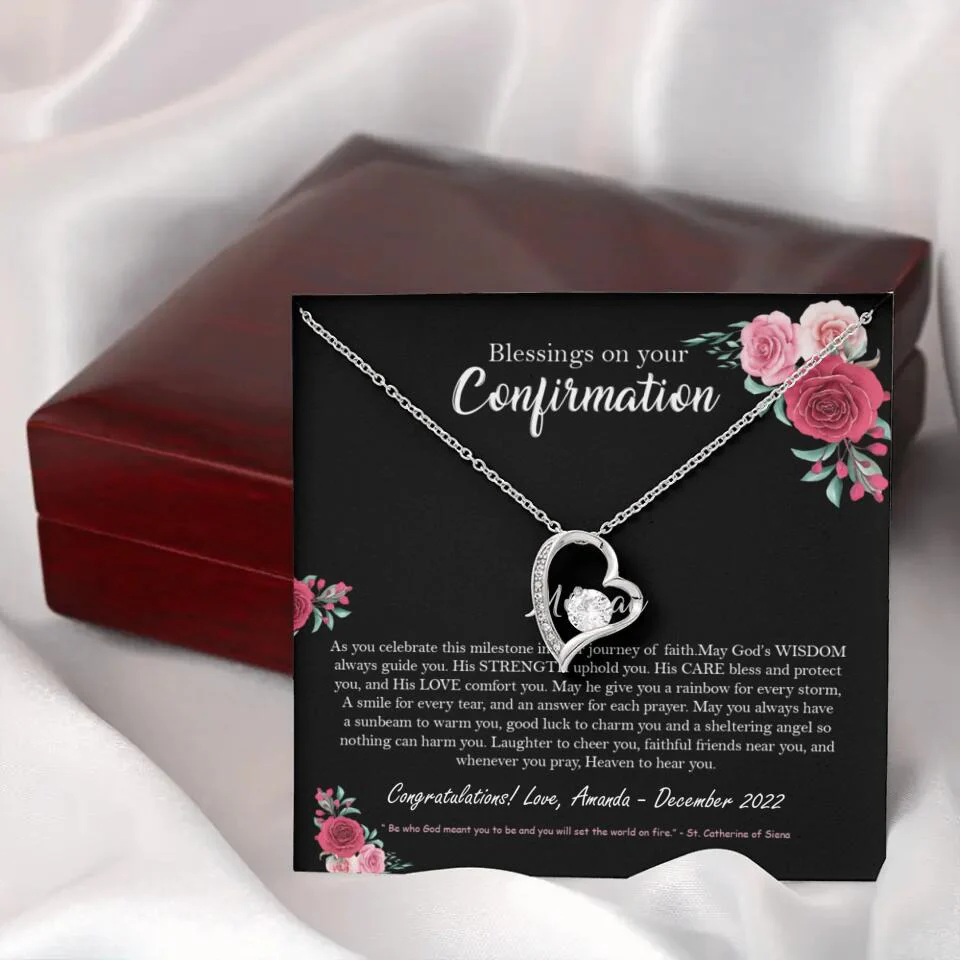 Blessings On Your Confirmation - Personalized Necklace - Gift For Daughter On Anniversaries - Image 25