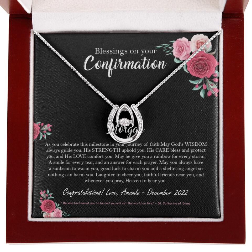 Blessings On Your Confirmation - Personalized Necklace - Gift For Daughter On Anniversaries - Image 37