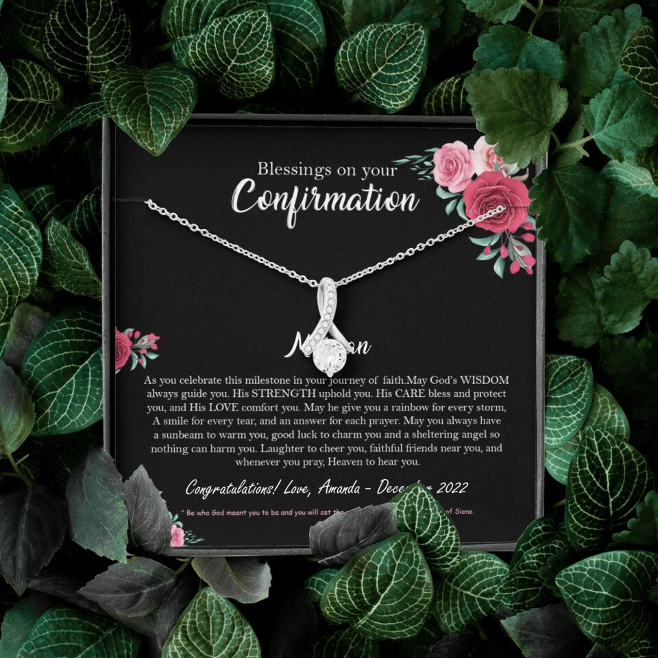 Blessings On Your Confirmation - Personalized Necklace - Gift For Daughter On Anniversaries - Image 54