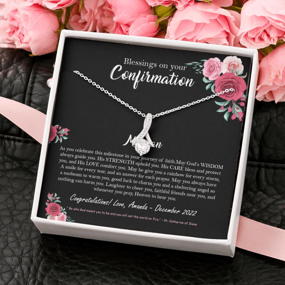 Blessings On Your Confirmation - Personalized Necklace - Gift For Daughter On Anniversaries - Image 56