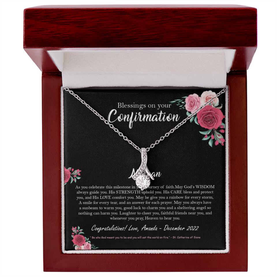 Blessings On Your Confirmation - Personalized Necklace - Gift For Daughter On Anniversaries - Image 57