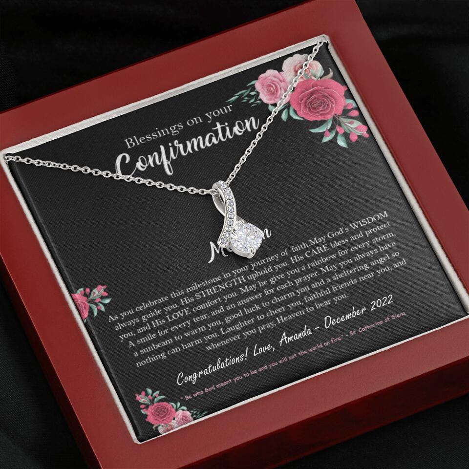 Blessings On Your Confirmation - Personalized Necklace - Gift For Daughter On Anniversaries - Image 58
